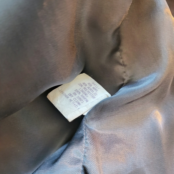 Braetan vintage wool and acrylic jacket with leather collar size 14 - Picture 7 of 8